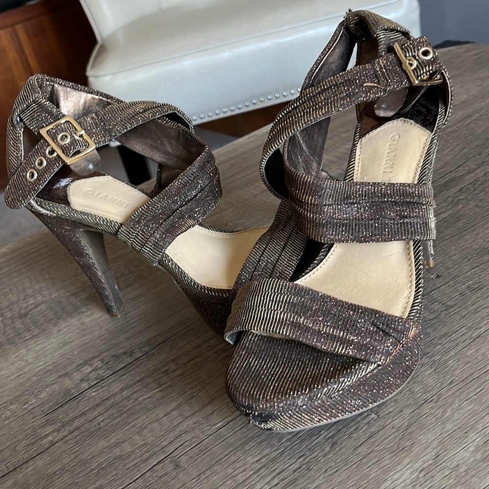 Gold Sparkly Heels